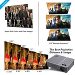 Wejoy L5 projecteur vidéo LED LCD Full HD 1080P de cinéma maison avec correction trapézoïdale optique réglable et télécommande