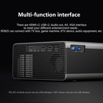 RD825 Mini projecteur LED 1280x720 2200LM pour cinéma maison, compatible HDMI, AV, VGA et USB, version générale, version générale