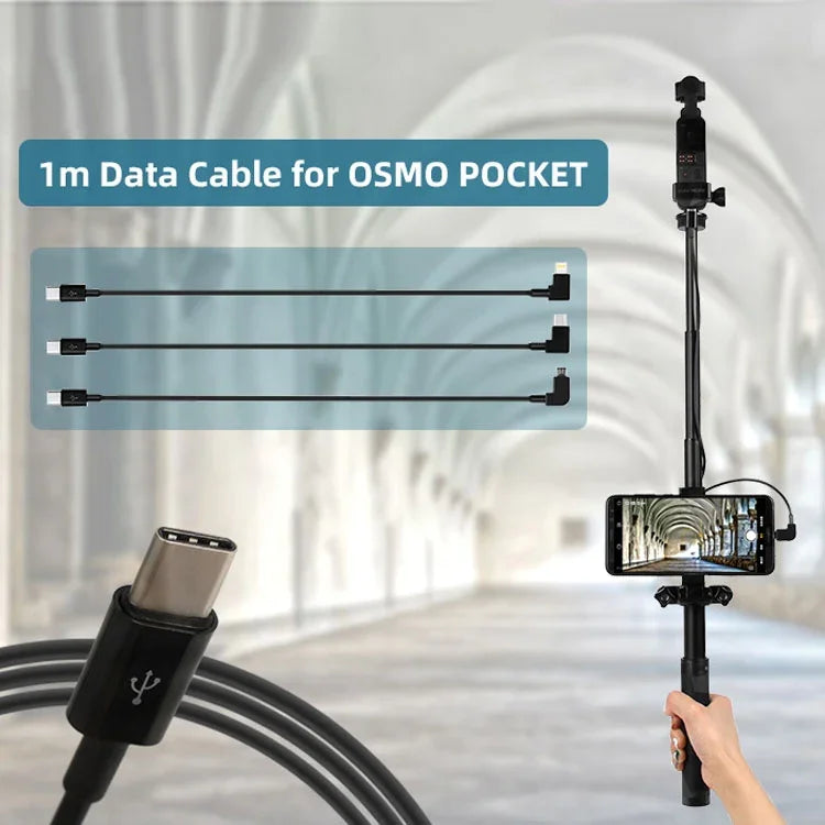 Câble USB-C vers USB-C Sunnylife OP-X9208 pour DJI OSMO Pocket, longueur : 1 m, USB-C