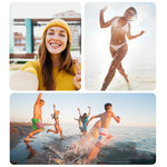 RUIGPRO Trépied monobloc portable avec perche à selfie et monopode télescopique pour GoPro, Insta360, DJI et autres caméras d'action (noir)