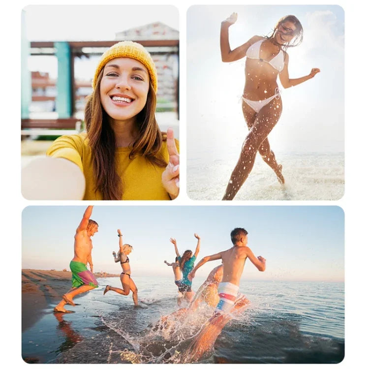 RUIGPRO Trépied monobloc portable avec perche à selfie et monopode télescopique pour GoPro, Insta360, DJI et autres caméras d'action (noir)