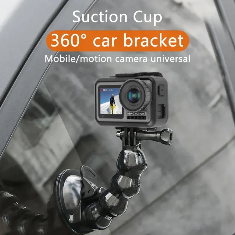 Support de fixation à ventouse Jaws Flex Clamp pour GoPro, Insta360, DJI et autres caméras d'action, Jaws Flex Clamp