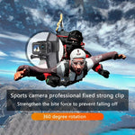 Support de fixation pour sac à dos RUIGPRO avec pince et vis pour GoPro, Insta360, DJI et autres caméras d'action, rotation à 360°.