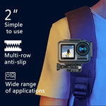 Support de fixation pour sac à dos RUIGPRO avec pince et vis pour GoPro, Insta360, DJI et autres caméras d'action, rotation à 360°.