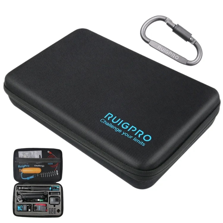Étui de protection portable RUIGPRO antichoc et étanche pour DJI Osmo Action, dimensions : 33,5 cm x 22,7 cm x 6,3 cm, grand modèle