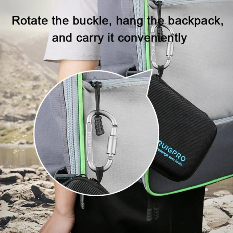Étui de protection portable RUIGPRO antichoc et étanche pour DJI Osmo Action, dimensions : 33,5 cm x 22,7 cm x 6,3 cm, grand modèle