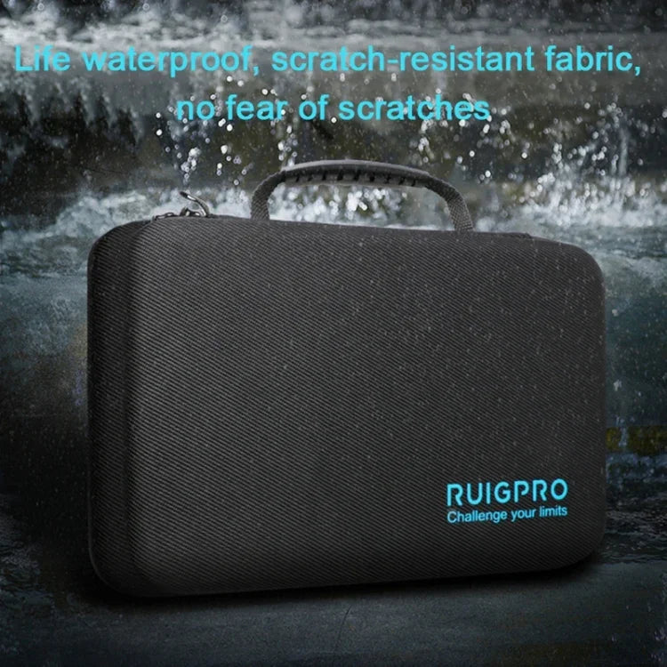 Étui de protection portable RUIGPRO antichoc et étanche pour DJI Osmo Action, dimensions : 33,5 cm x 22,7 cm x 6,3 cm, grand modèle