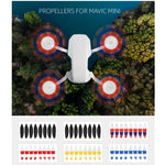 8 PIÈCES/Ensemble Sunnylife 4726F Hélices à dégagement rapide à faible bruit pour DJI Mavic Mini 1, pour DJI Mavic Mini 1 Argent, pour DJI Mavic Mini 1 Or