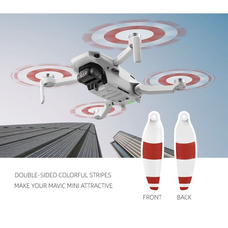 8 PIÈCES/Ensemble Sunnylife 4726F Hélices à dégagement rapide à faible bruit pour DJI Mavic Mini 1, pour DJI Mavic Mini 1 Argent, pour DJI Mavic Mini 1 Or