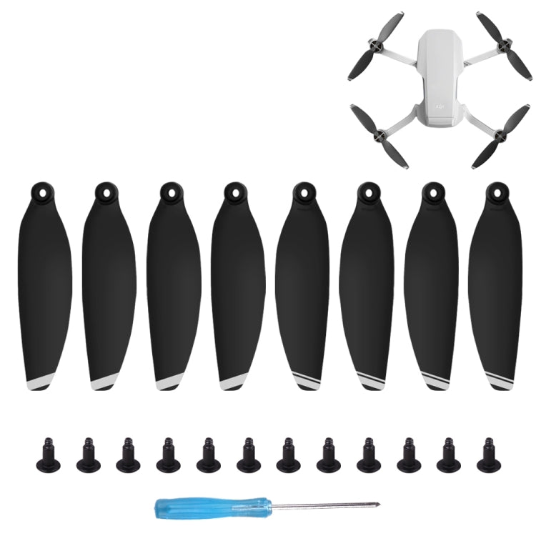 8 PIÈCES/Ensemble Sunnylife 4726F Hélices à dégagement rapide à faible bruit pour DJI Mavic Mini 1, pour DJI Mavic Mini 1 Argent, pour DJI Mavic Mini 1 Or
