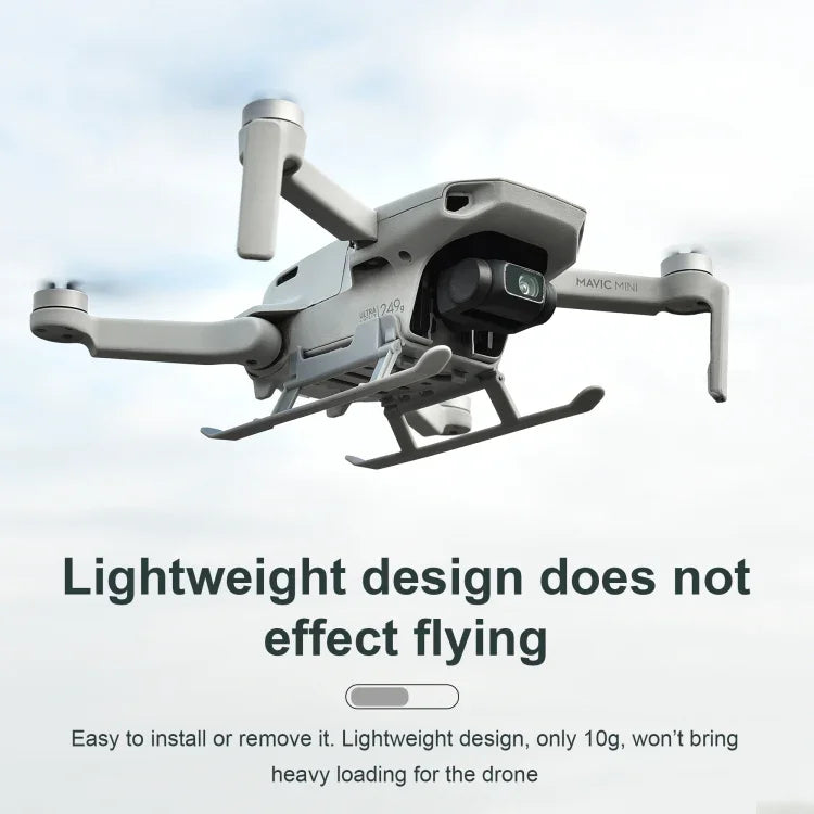 Support d'extension de train d'atterrissage antichoc à dégagement rapide STARTRC 1106837 pour DJI Mini 2 / Mavic Mini.