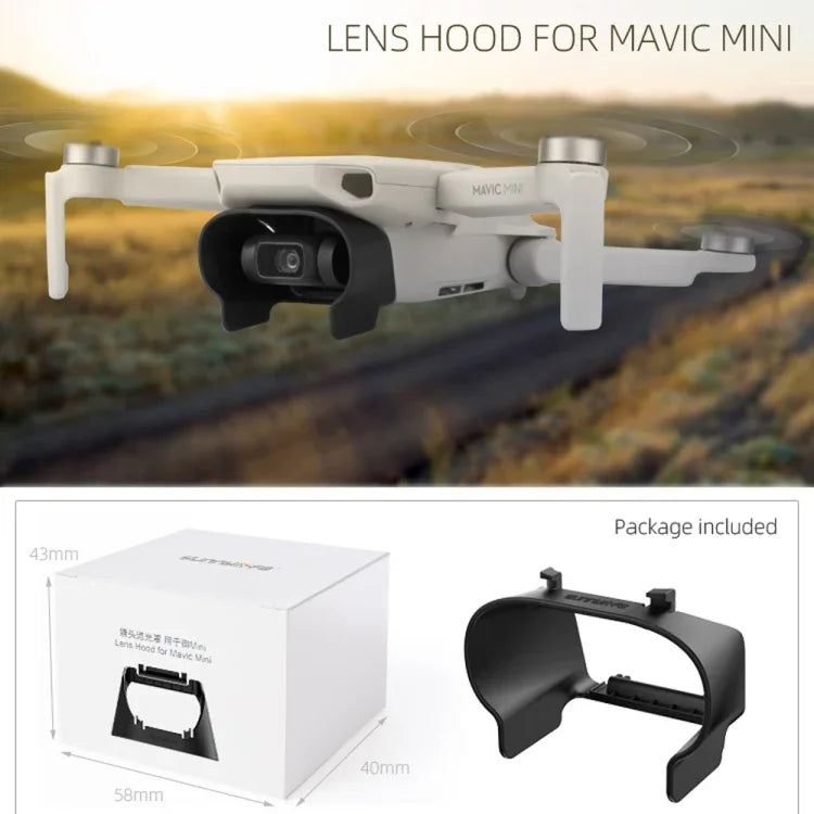 Pare-soleil anti-reflets Sunnylife MM-Q9264 pour objectif de caméra DJI Mavic mini / Mini 4K / DJI Mini 2 SE, pour DJI Mavic mini