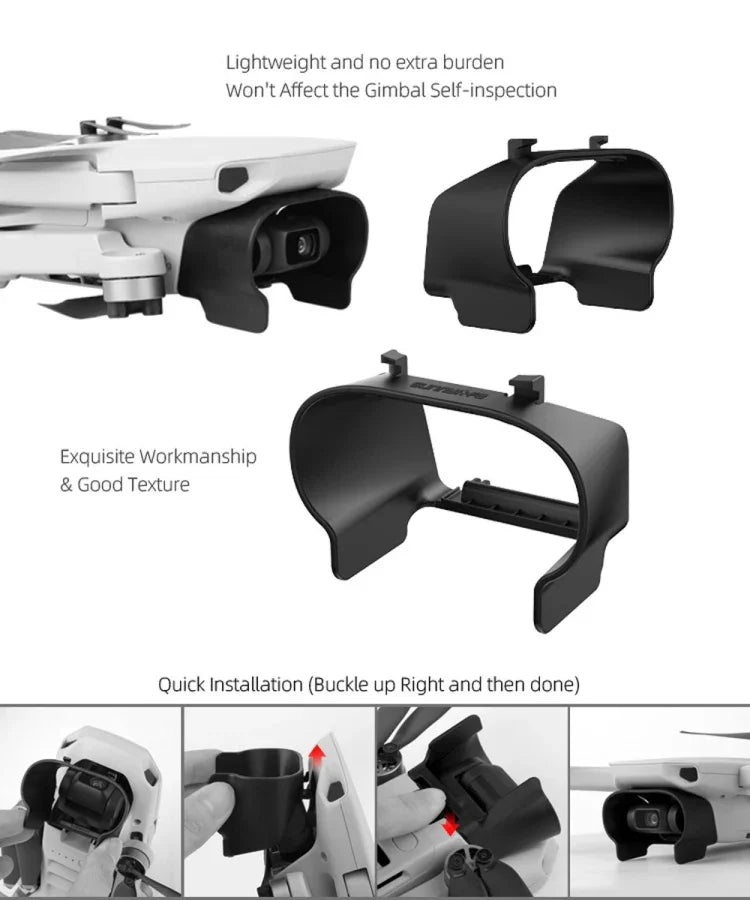 Pare-soleil anti-reflets Sunnylife MM-Q9264 pour objectif de caméra DJI Mavic mini / Mini 4K / DJI Mini 2 SE, pour DJI Mavic mini