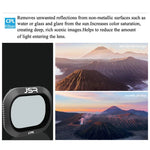 Filtre d'objectif JSR Drone 5 en 1 UV+CPL+ND4+ND8+ND16 pour DJI Mavic 2 Pro, UV+CPL+ND4+ND8+ND16