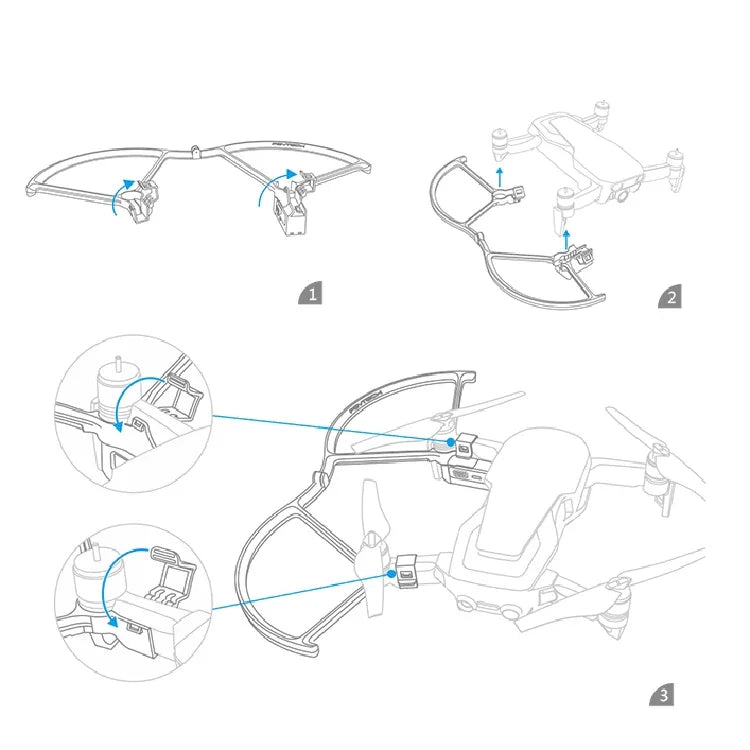 Protection d'hélice LED à peinture lumineuse PGYTECH P-UN-034 pour DJI Mavic Air