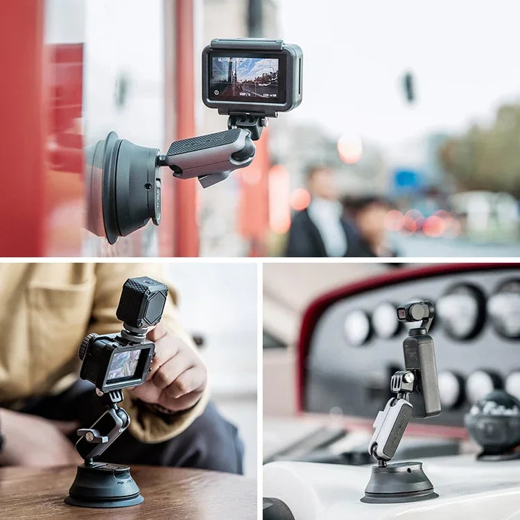 Support de téléphone à ventouse pour caméra d'action PGYTECH P-GM-132 compatible DJI Osmo Action et GoPro 8/7, P-GM-132