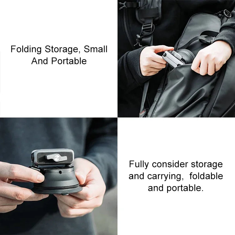 Support de téléphone à ventouse pour caméra d'action PGYTECH P-GM-132 compatible DJI Osmo Action et GoPro 8/7, P-GM-132