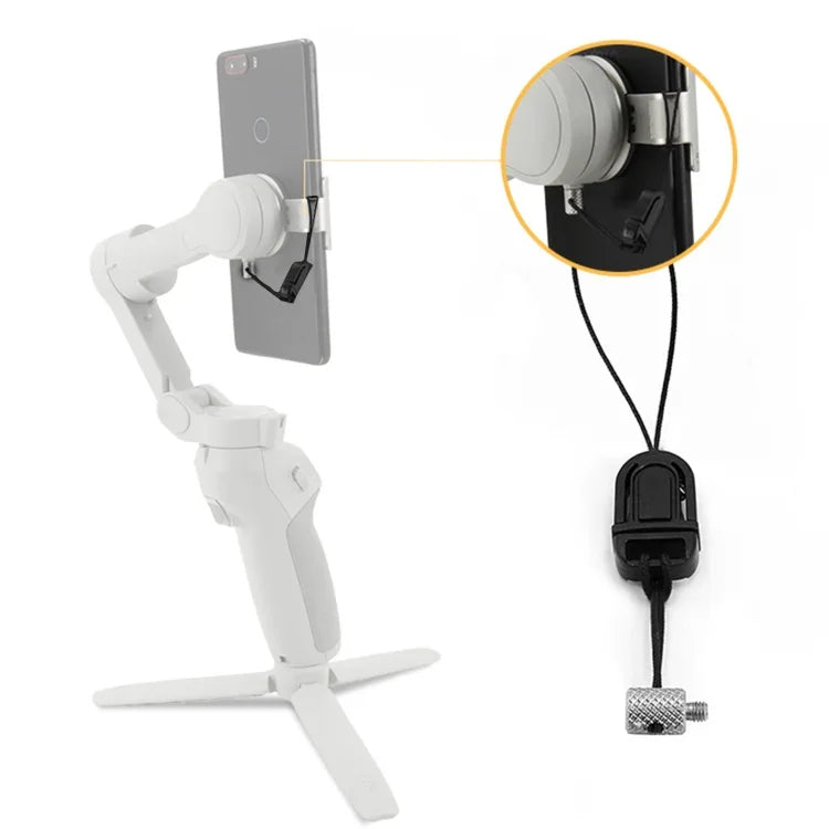 Support de téléphone STARTRC avec clip, dragonne anti-perte et anti-chute pour DJI OM4 / Osmo Mobile 3