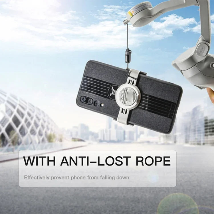 Support de téléphone STARTRC avec clip, dragonne anti-perte et anti-chute pour DJI OM4 / Osmo Mobile 3