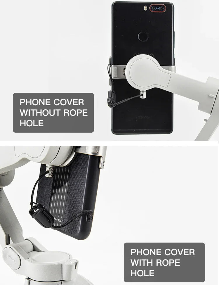 Support de téléphone STARTRC avec clip, dragonne anti-perte et anti-chute pour DJI OM4 / Osmo Mobile 3