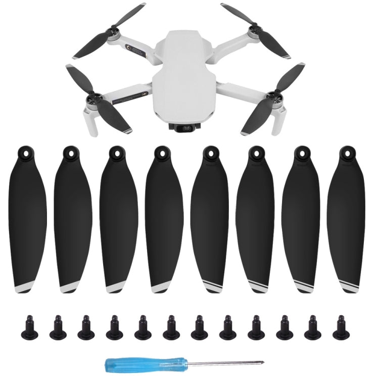 8 PCS/Set hélices à libération rapide 4726F silencieuses Sunnylife pour DJI Mini 2, pour DJI Mini 2 argent, pour DJI Mini 2 or