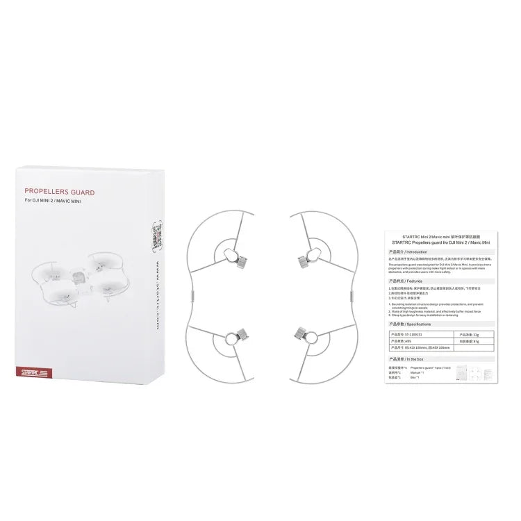 Anneau de protection anti-collision pour hélices de drone STARTRC 1109131, compatible DJI Mini 2 / Mavic Mini