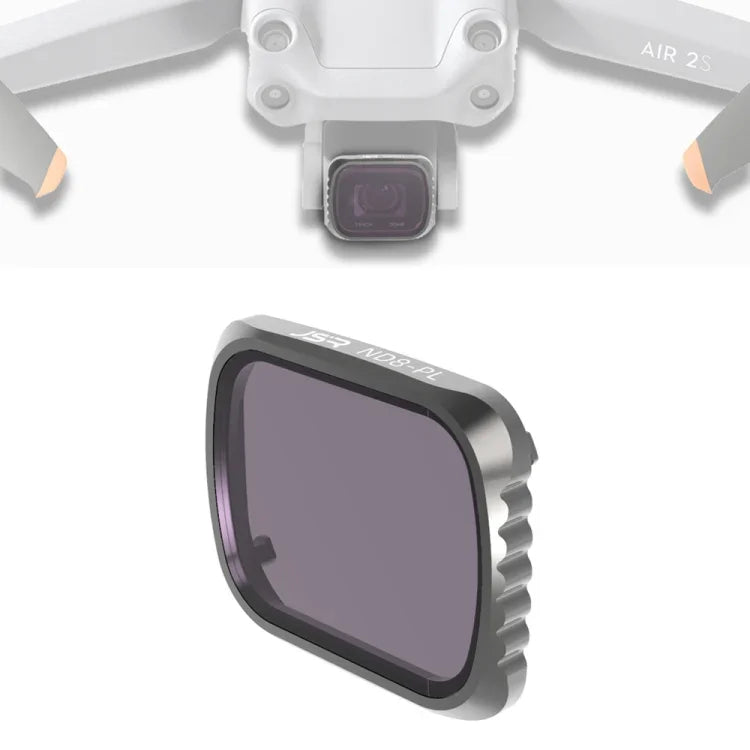 Filtre d'objectif JSR KS ND8PL pour DJI Air 2S, cadre en aluminium, ND8PL