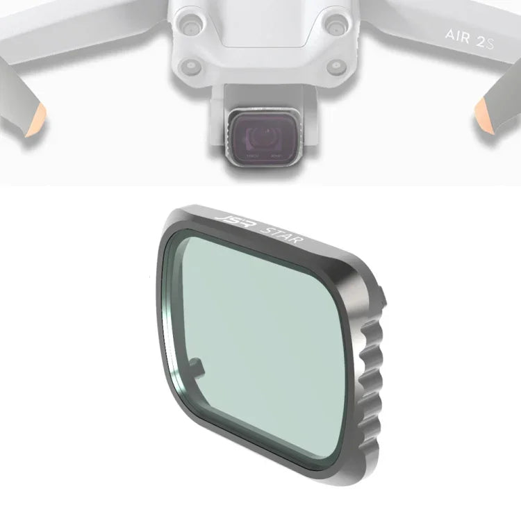Filtre d'objectif JSR KS STAR Effect pour DJI Air 2S, cadre en aluminium, STAR