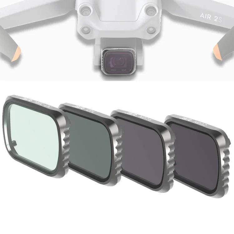 Filtre d'objectif JSR KS 4 en 1 UV + CPL + ND16 + ND32 pour DJI Air 2S, cadre en aluminium, UV + CPL + ND16 + ND32