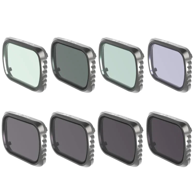 Filtres d'objectif JSR KS 8 en 1 UV + CPL + ND8 + ND16 + ND32 + ND64 + STAR + NIGHT pour DJI Air 2S, cadre en aluminium, UV + CPL + ND8 + ND16 + ND32 + ND64 + STAR + NIGHT