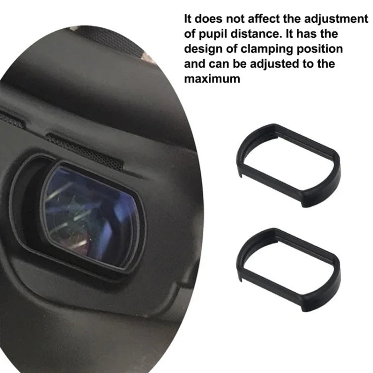 RCSTQ Lot de 2 lentilles asphériques de correction de la vision pour lunettes de vision myopes 350° pour lunettes DJI FPV V2, 350°