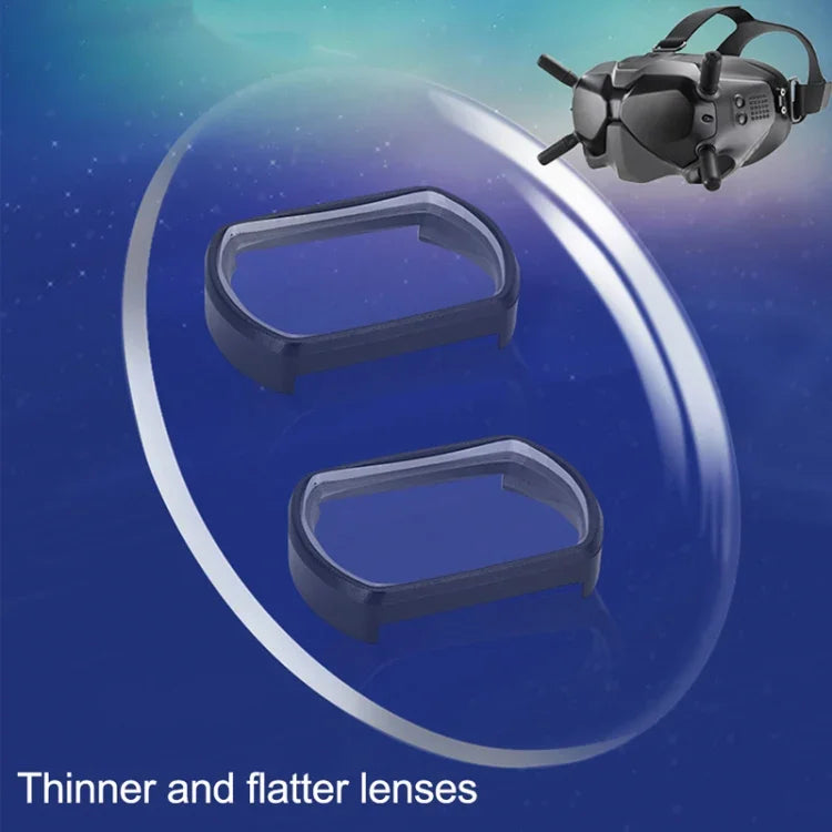 RCSTQ Lot de 2 lentilles asphériques de correction de la vision pour lunettes de vision myopes 550° pour lunettes DJI FPV V2, 550°
