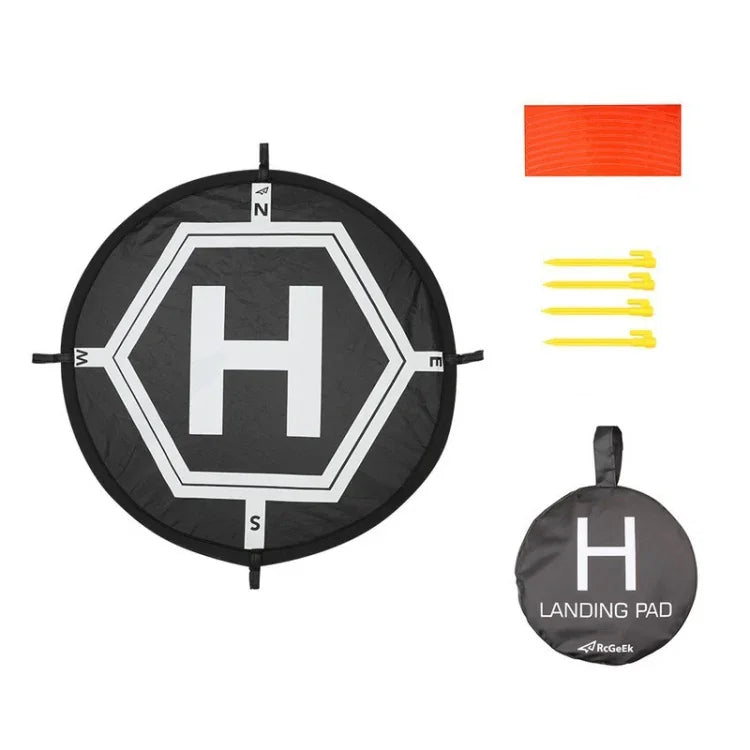 Tapis d'atterrissage pliable et portable RCGEEK rond de 55 cm pour DJI Mavic Mini / Air 2S / FPV, 55 cm de diamètre
