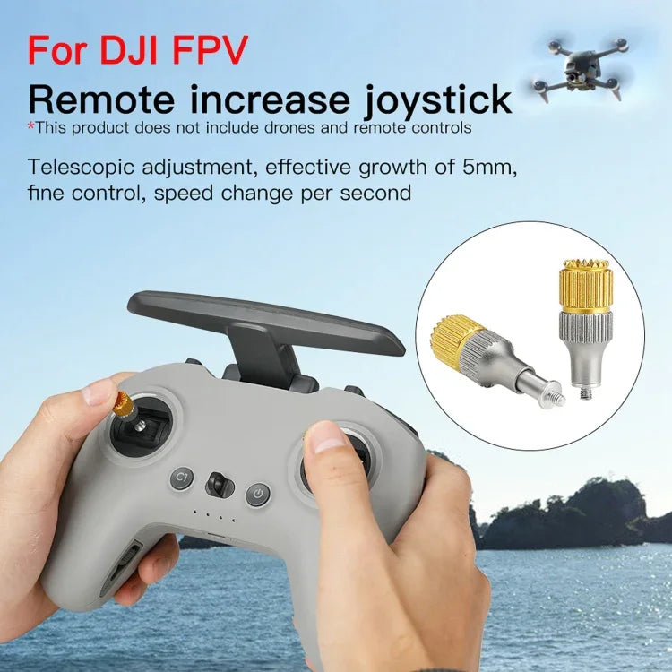 Manette de pilotage à bascule rétractable bicolore RCSTQ pour drone DJI FPV Combo, compatible avec les drones DJI FPV bicolores