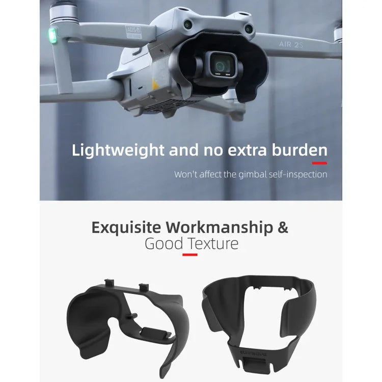 Pare-soleil anti-reflets Sunnylife A2S-Q9350 pour objectif de caméra DJI Air 2S / Mavic Air 2