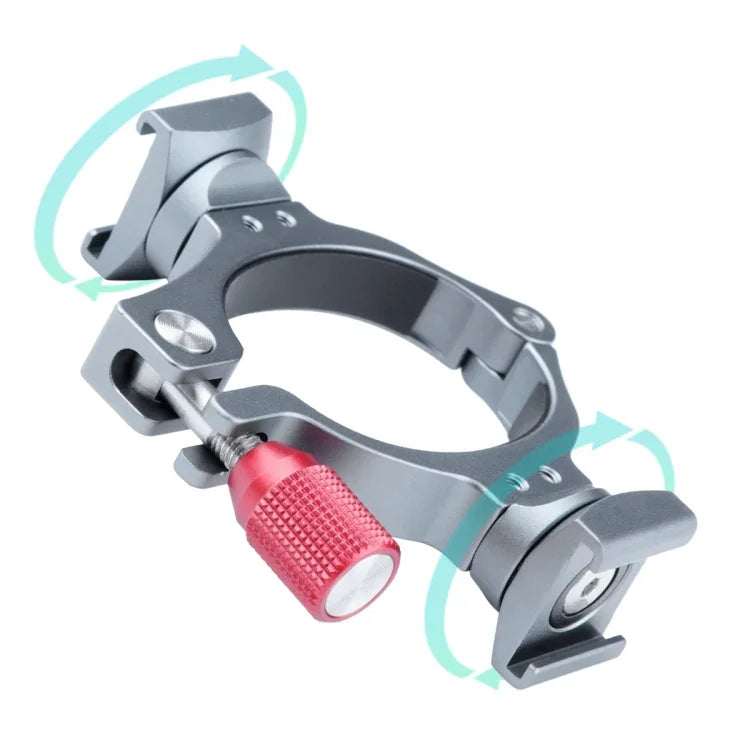 Bague d'extension de support stabilisateur avec double griffe porte-accessoires pour DJI OM4 / Osmo Mobile 3, support pour DJI OM4