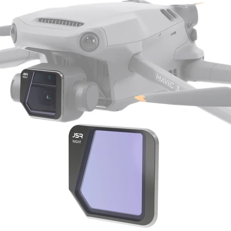 Filtre de réduction de la pollution lumineuse nocturne pour drone JSR, compatible avec DJI Mavic 3.