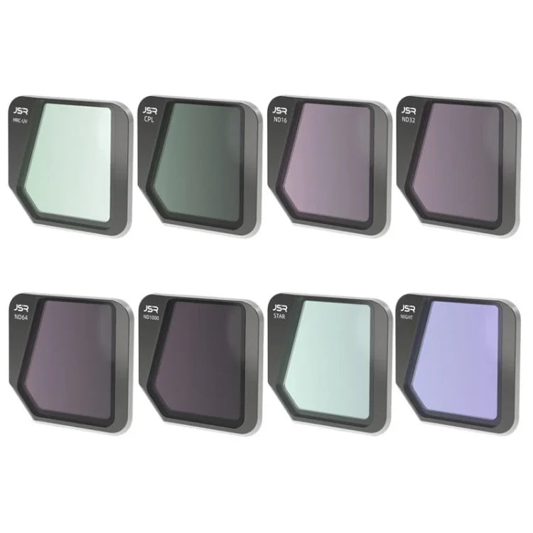 Filtre d'objectif JSR Drone 8 en 1 MCUV+CPL+ND16+32+64+1000+STAR+NIGHT pour DJI Mavic 3, MCUV+CPL+ND16+32+64+1000+STAR+NIGHT