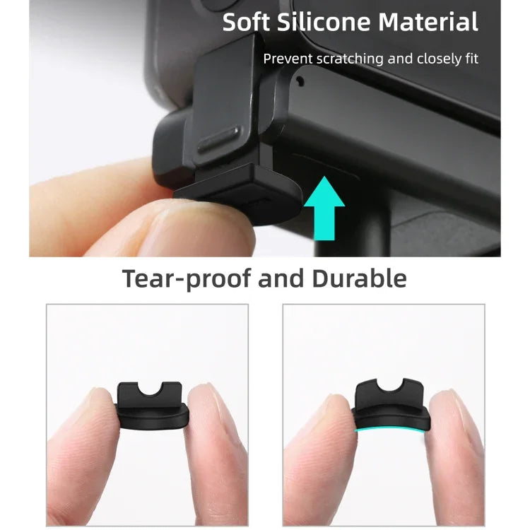 Sunnylife DC339 Lot de 4 bouchons anti-déclenchement en silicone pour DJI Action 2