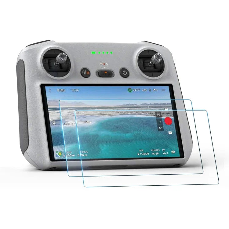 STARTRC Lot de 2 films de protection en verre trempé 9H 2.5D pour télécommande DJI Mini 3 Pro / RC / RC 2