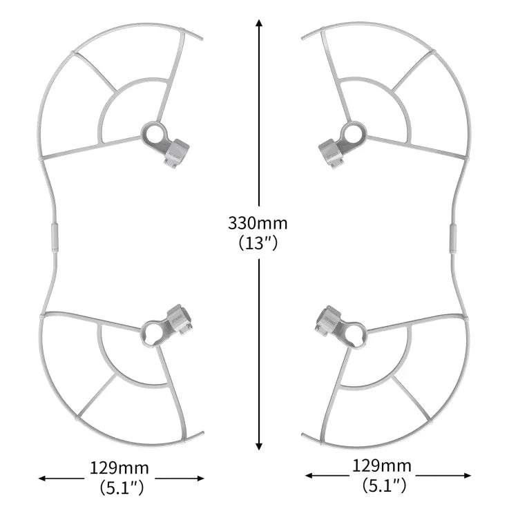 Anneau de protection anti-collision pour hélices de drone STARTRC, compatible avec DJI Mini 3 Pro.