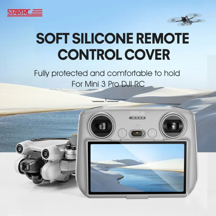 Étui antichoc et anti-rayures en silicone STARTRC pour télécommande DJI Mini 3 Pro, pour télécommande DJI Mini 3 Pro (gris), pour télécommande DJI Mini 3 Pro (noir)