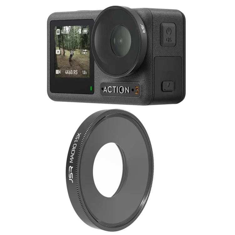 Filtre macro JSR 15X pour DJI Osmo Action 3, grossissement 15X