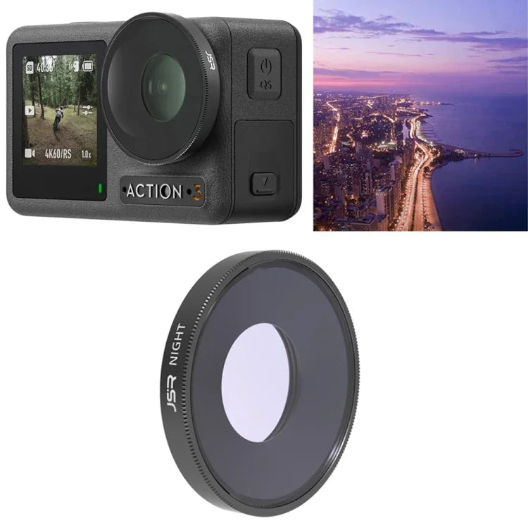 Filtre de nuit JSR pour DJI Osmo Action 3, NUIT