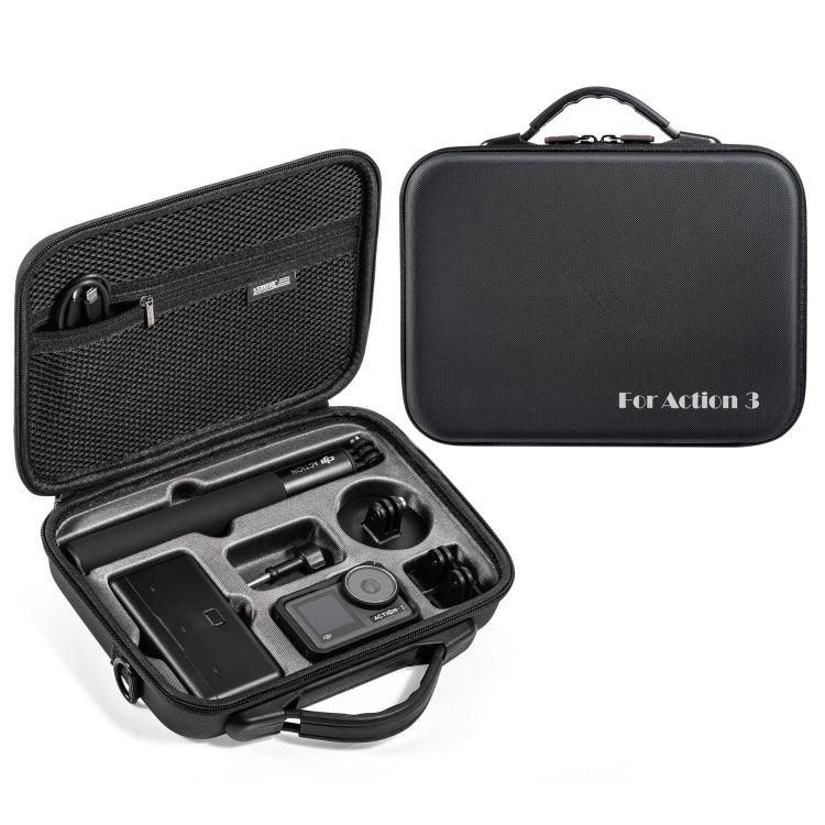 Étui de rangement STARTRC pour caméra DJI Osmo Action 3 et accessoires.