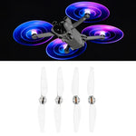 Pour DJI Mini 4 Pro / Mavic Mini 3 Pro : 2 paires d'hélices STARTRC avec lampe LED couleur et faible bruit.