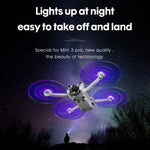 Pour DJI Mini 4 Pro / Mavic Mini 3 Pro : 2 paires d'hélices STARTRC avec lampe LED couleur et faible bruit.