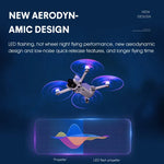 Pour DJI Mini 4 Pro / Mavic Mini 3 Pro : 2 paires d'hélices STARTRC avec lampe LED couleur et faible bruit.