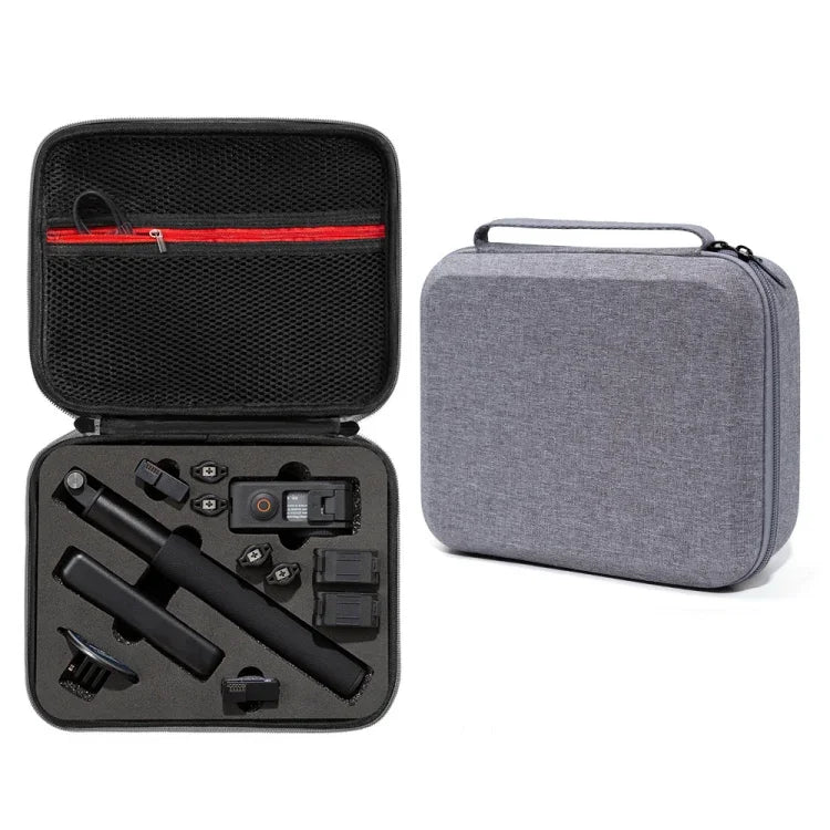 Étui de transport et de rangement pour DJI Osmo Action 3, dimensions : 24 x 19 x 9 cm.