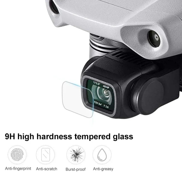 Film de protection anti-explosion en verre trempé pour objectif de drone DJI Mavic Air 2